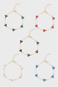 CLOVER BRACELET SET | 18K GOLD