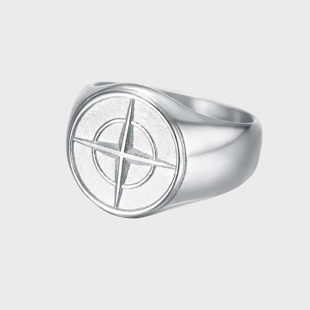 COMPASS RING | SILVER