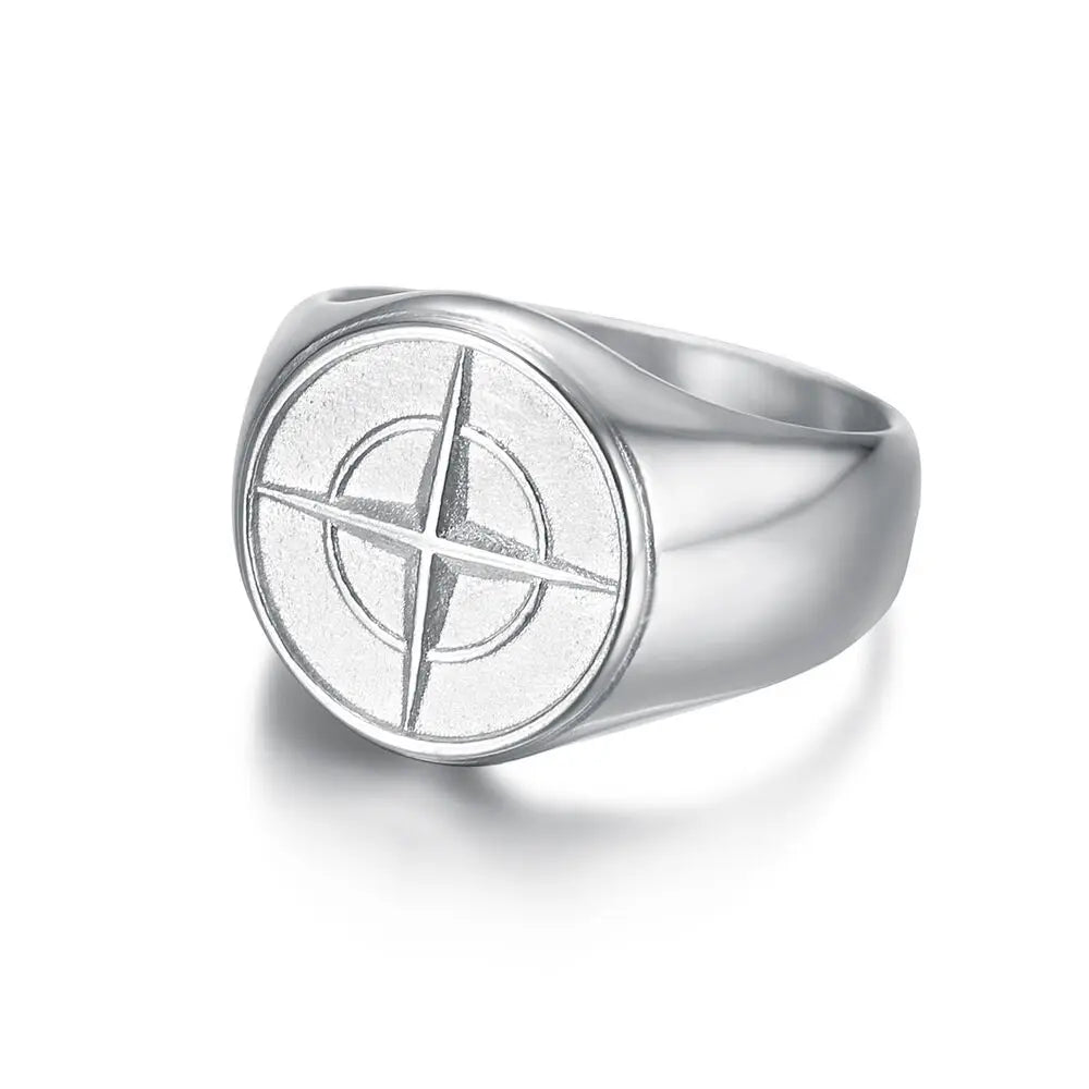 COMPASS RING | SILVER