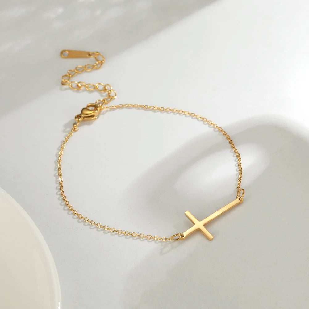 Cross Bracelet | GOLD