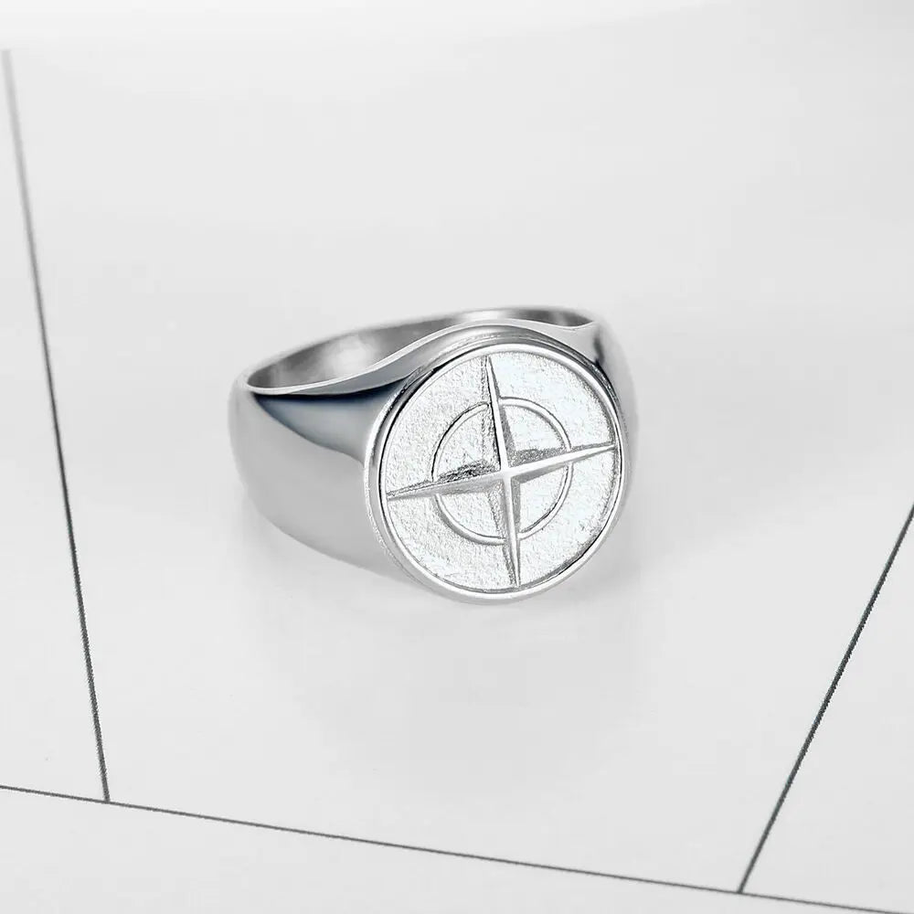 COMPASS RING | SILVER