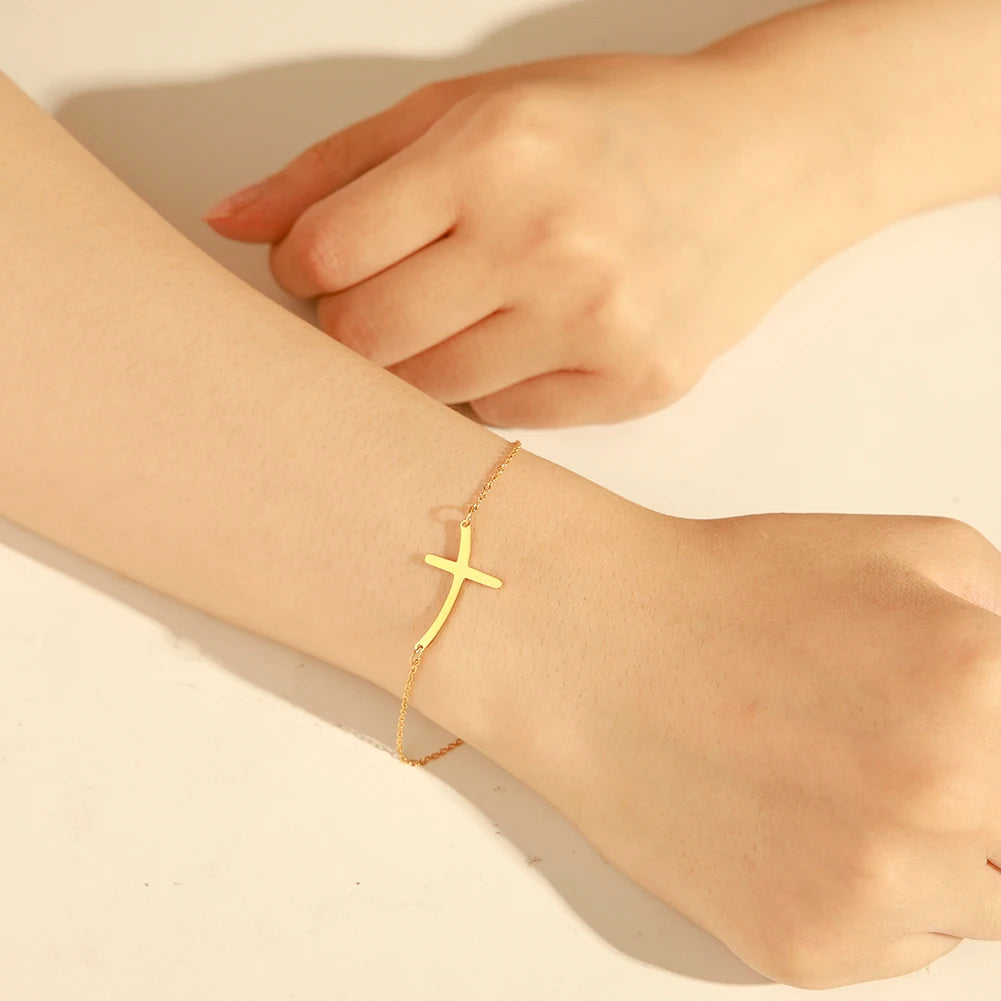 Cross Bracelet | GOLD