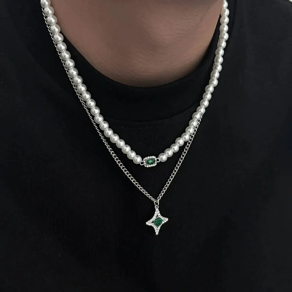 PEARL & GOLD CHAIN COMBO