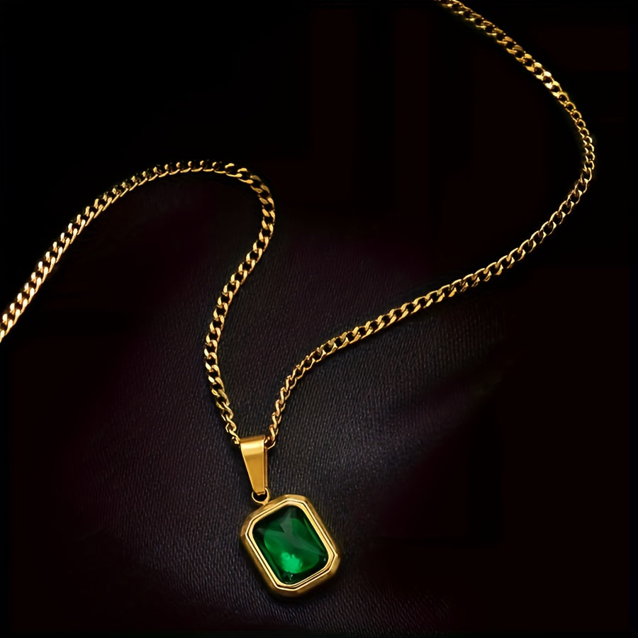 EMERALD GEMSTONE CHAIN