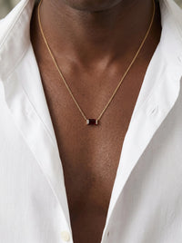 BURGUNDY SIGNATURE CHAIN | Gold A minha loja
