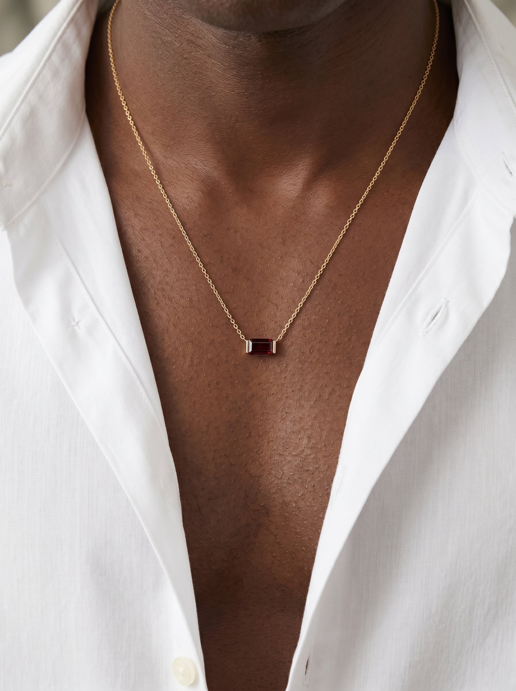 BURGUNDY SIGNATURE CHAIN | Gold A minha loja