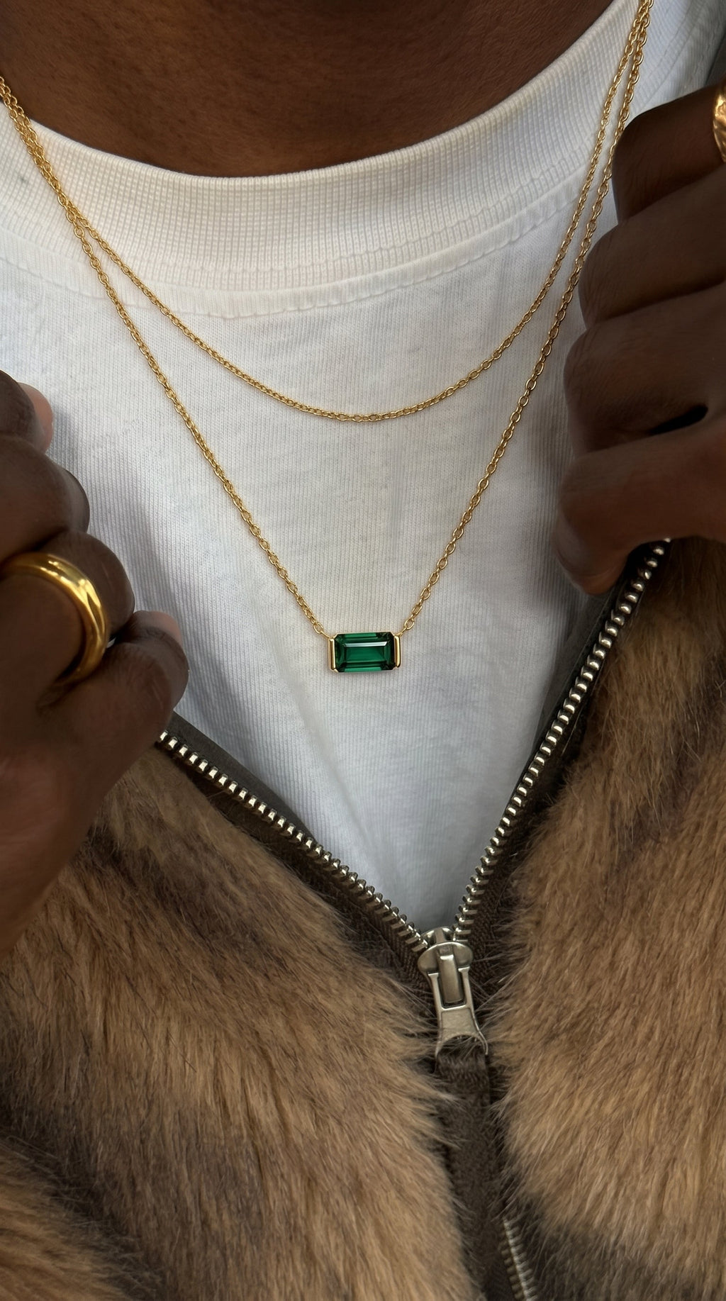 EMERALD SIGNATURE CHAIN | Gold A minha loja