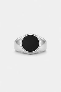 CUT ONYX RING | SILVER A minha loja