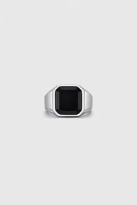 CUT ONYX RING | SILVER A minha loja